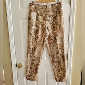 EUC Dana Buchman animal print size 12 womens pants